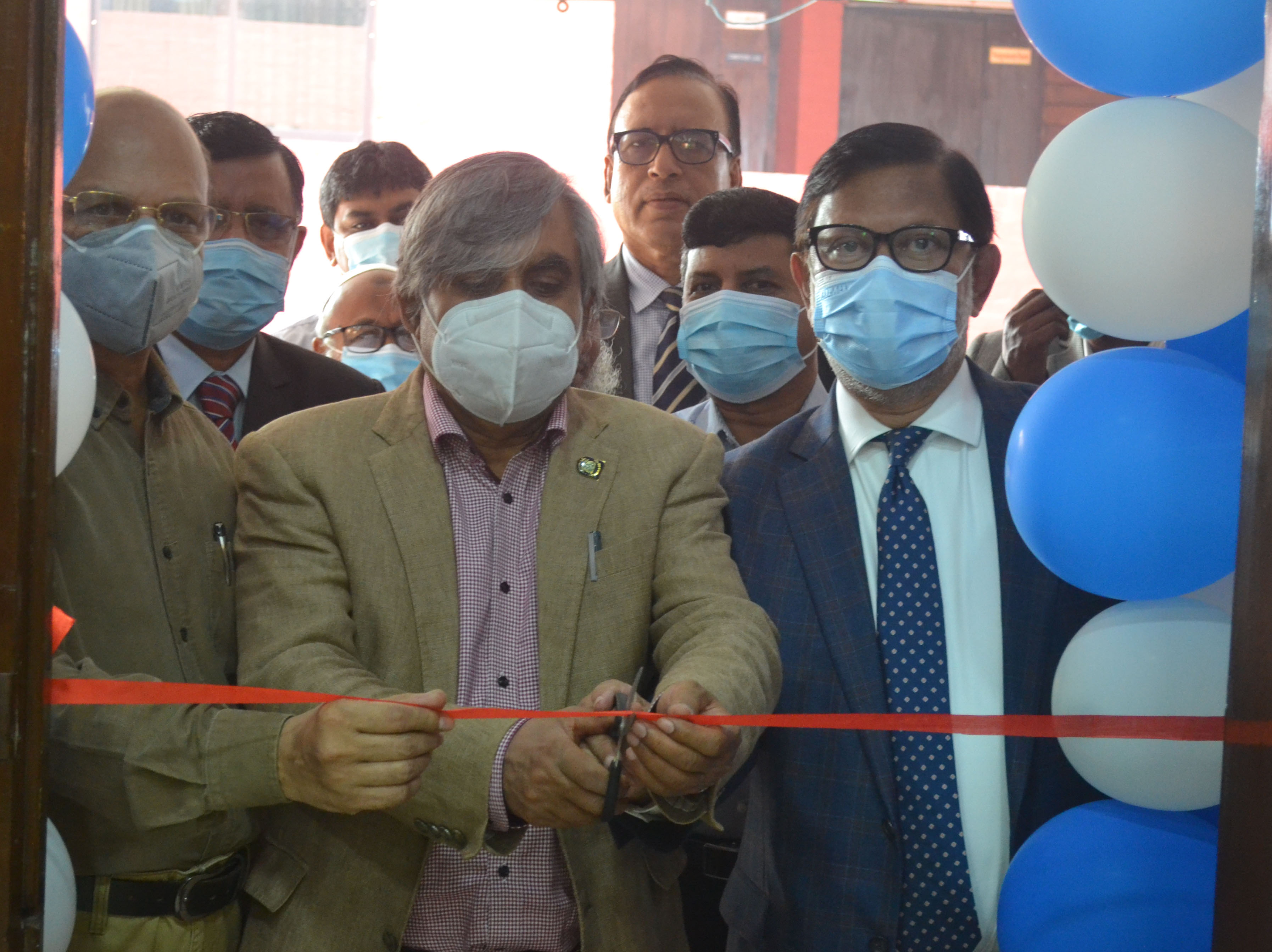 Tractor Cut Section (Courtesy :The Metal pvt Ltd) and Reaper Open Power Transmission System (Courtesy: ASMIH-BD, USAID) were inaugurated by  Honorable Vice-Chancellor