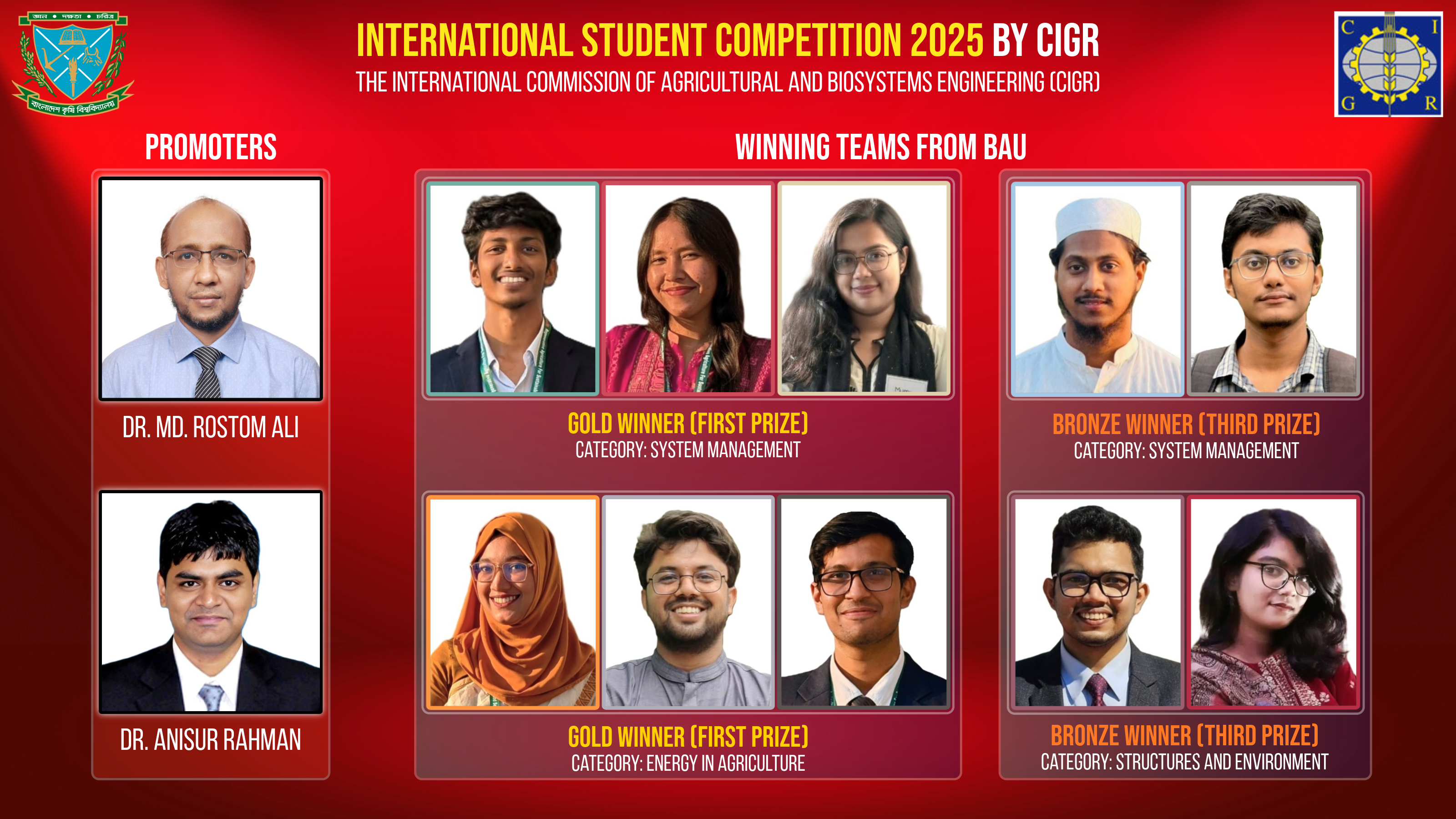 BAU Teams Secure Gold and Bronze at International Competition