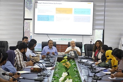 Discussion session on 'Development of national policy framework for joint partnership in the higher education sector between Bangladesh and USA' was held in BAU.